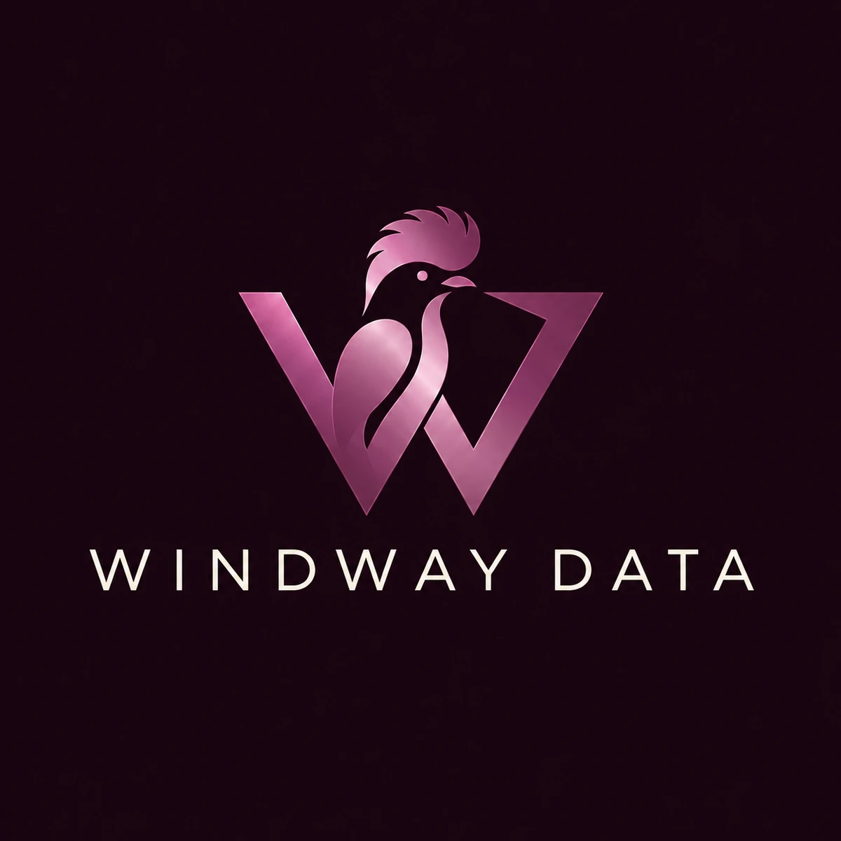 Windway Data metallic crested bird and W emblem